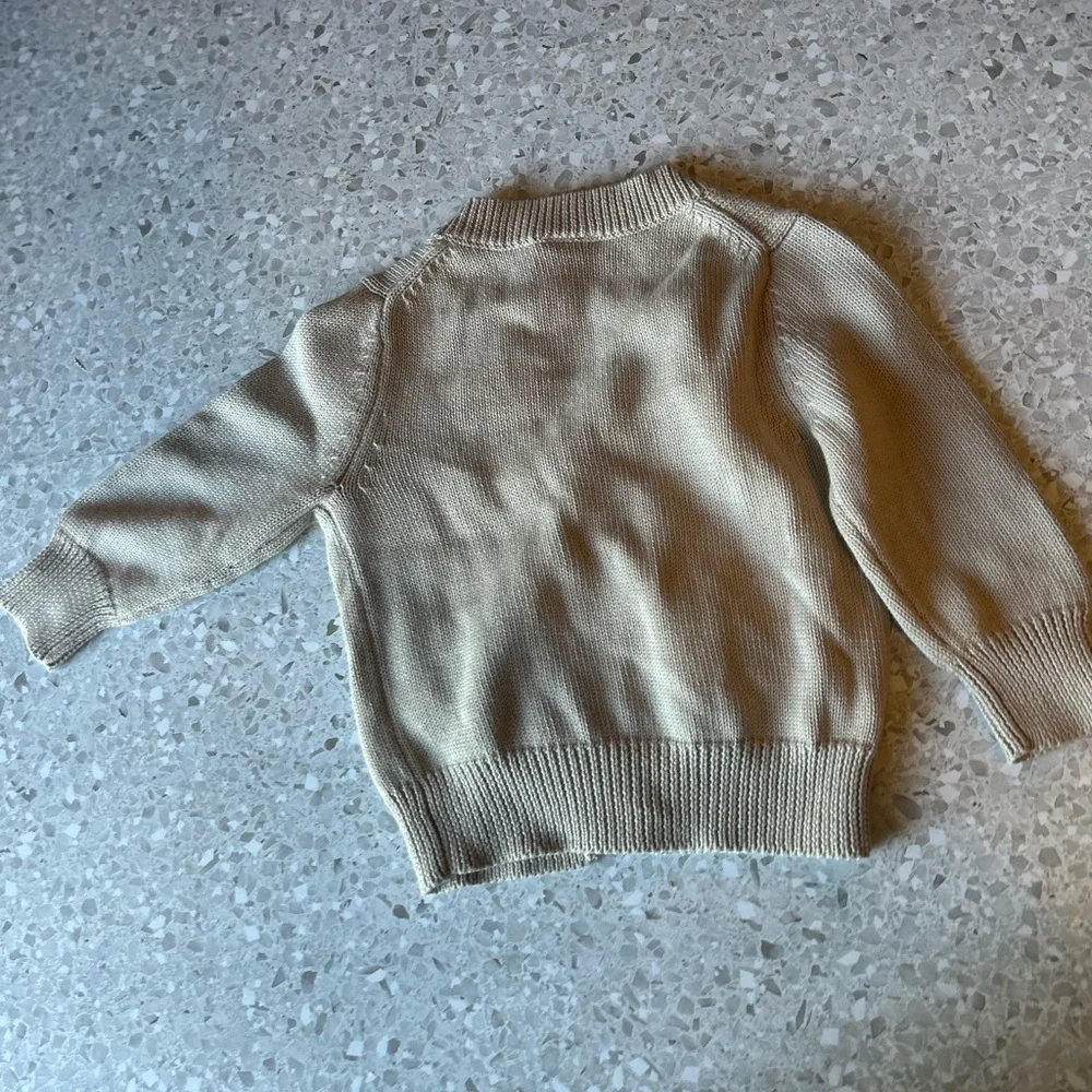 NWT baby gap oatmeal colored grandpa cardigan 6-12 months